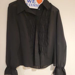 Sheer Black Blouse